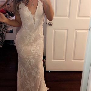 White Lace Gown